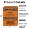 Signmission Employees Only Beyond This Point Bilingual OSHA Warning Sign, Plastic, 7in W x 10in L, 2PK OS-2PACK-WS-P-710-L-12598 - alternate 5